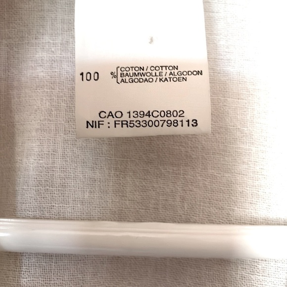 Rodier White Cotton Sleeveless Blouse Top 46 EU/14 US Button Front Women's - Picture 11 of 14